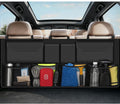 Car Trunk Organizer, Large Capacity Backseat Trunk Storage Organizer with 8 Pockets, Foldable SUV Cargo Organizer for