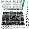 900PCS Snap Rings Kit, E Clips Kit (2-12MM) and C Clips Kit (5-16MM)