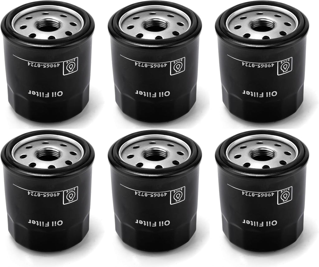 （6 PACK）49065-0724 Oil Filter Replacement for Kawasaki 49065-7010