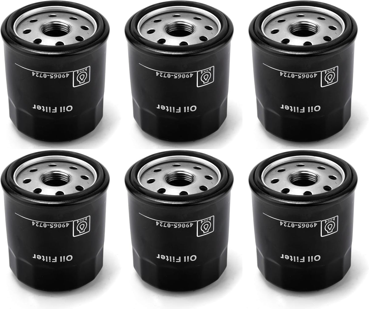 （6 PACK）49065-0724 Oil Filter Replacement for Kawasaki 49065-7010