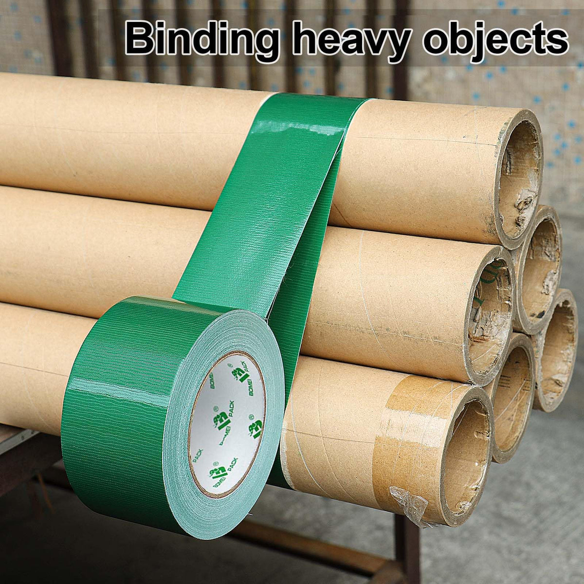 Green Heavy Duty Duct Tape Strong Adhesive, 3 Inch x 30 Yds