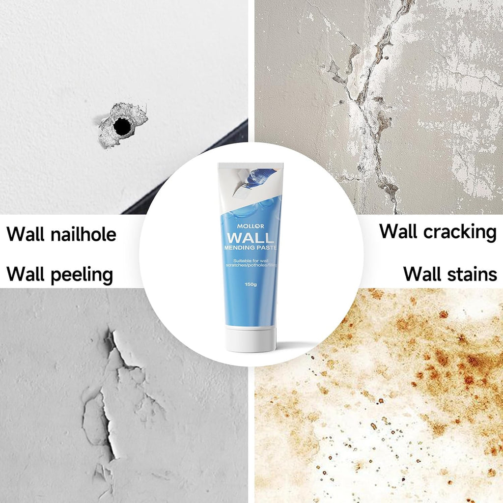 Drywall Repair Kit Wall Patch, 150g Spackle Wall Repair Paste with Scraper, Wall Mending Agent Quick and Easy