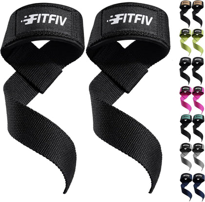 Lifting Straps for Weightlifting, Lifting Wrist Straps for Gym Strength Training, Neoprene-padded Wrist Cushion - Men