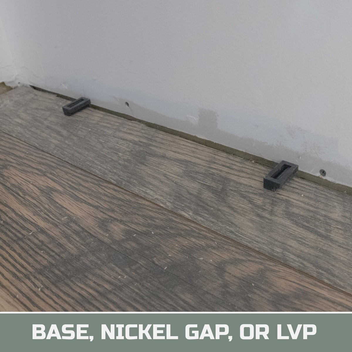 Left Side BaseAce Baseboard Spacer Tool for Consistent Trim Spacing