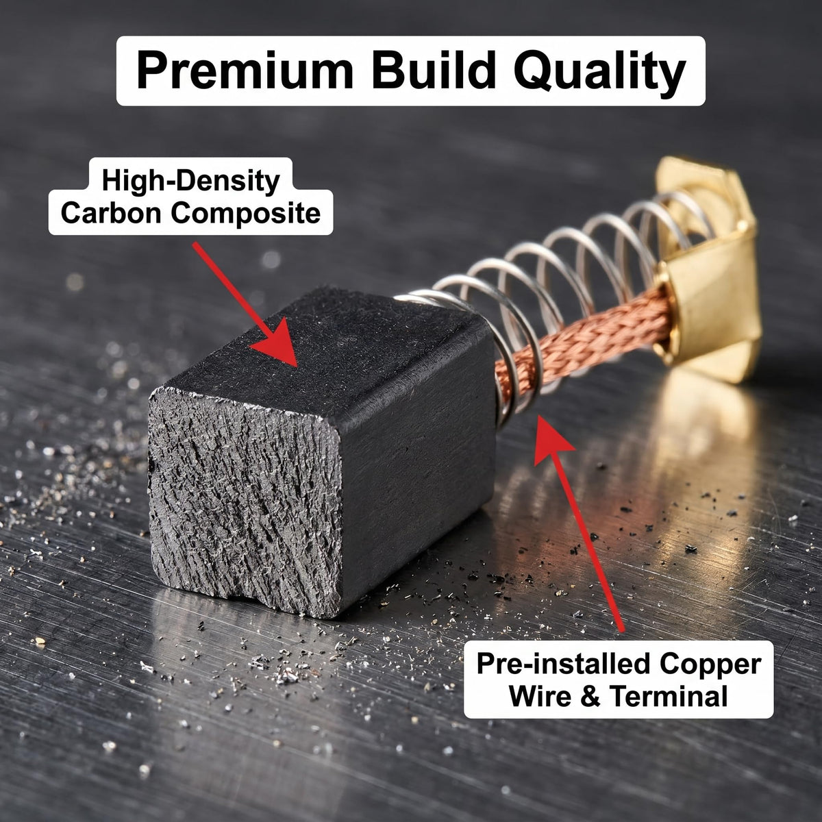 039028007035 Carbon Brush Replacement for Ryobi AG452K AG453 Angle Grinder