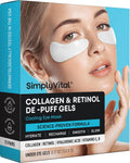 Collagen Eye Patches for Puffy Eyes - Retinol, Hyaluronic Acid, 15 Pairs | Depuffing Under Eye Patches for Dark