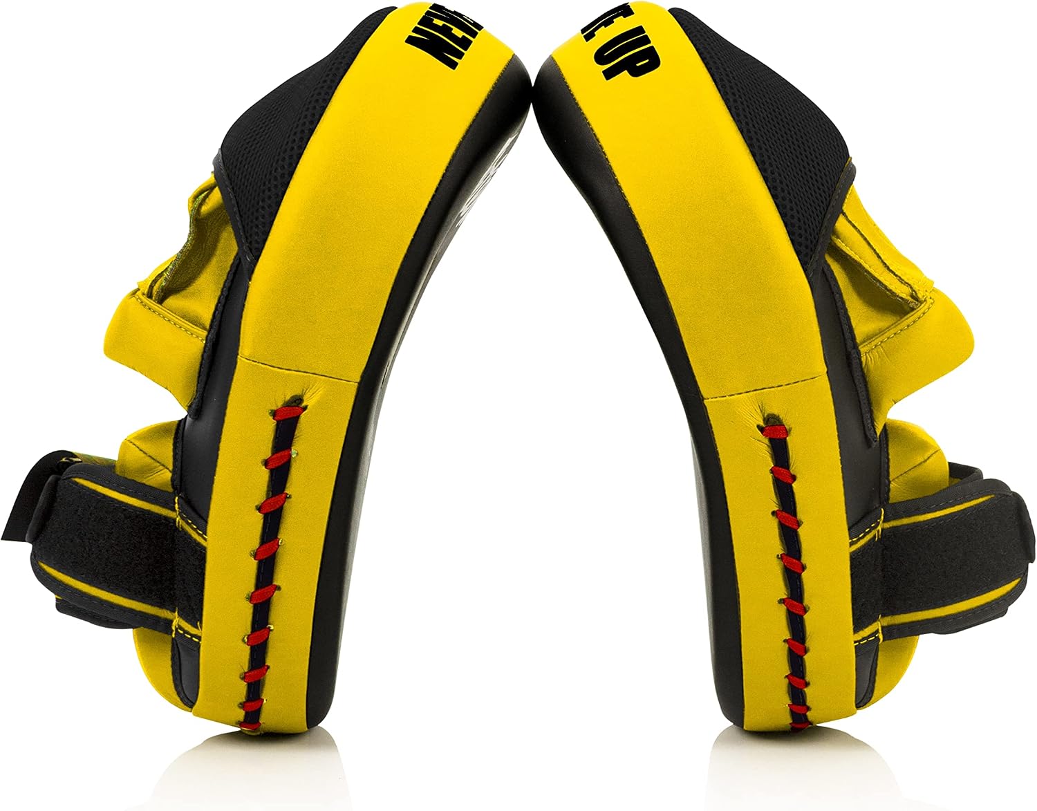 FMV13 Maximized Focus Mitts, Muay Thai Kickboxing MMA Punching Pads | Premium Syntek leather shell with multi-layer