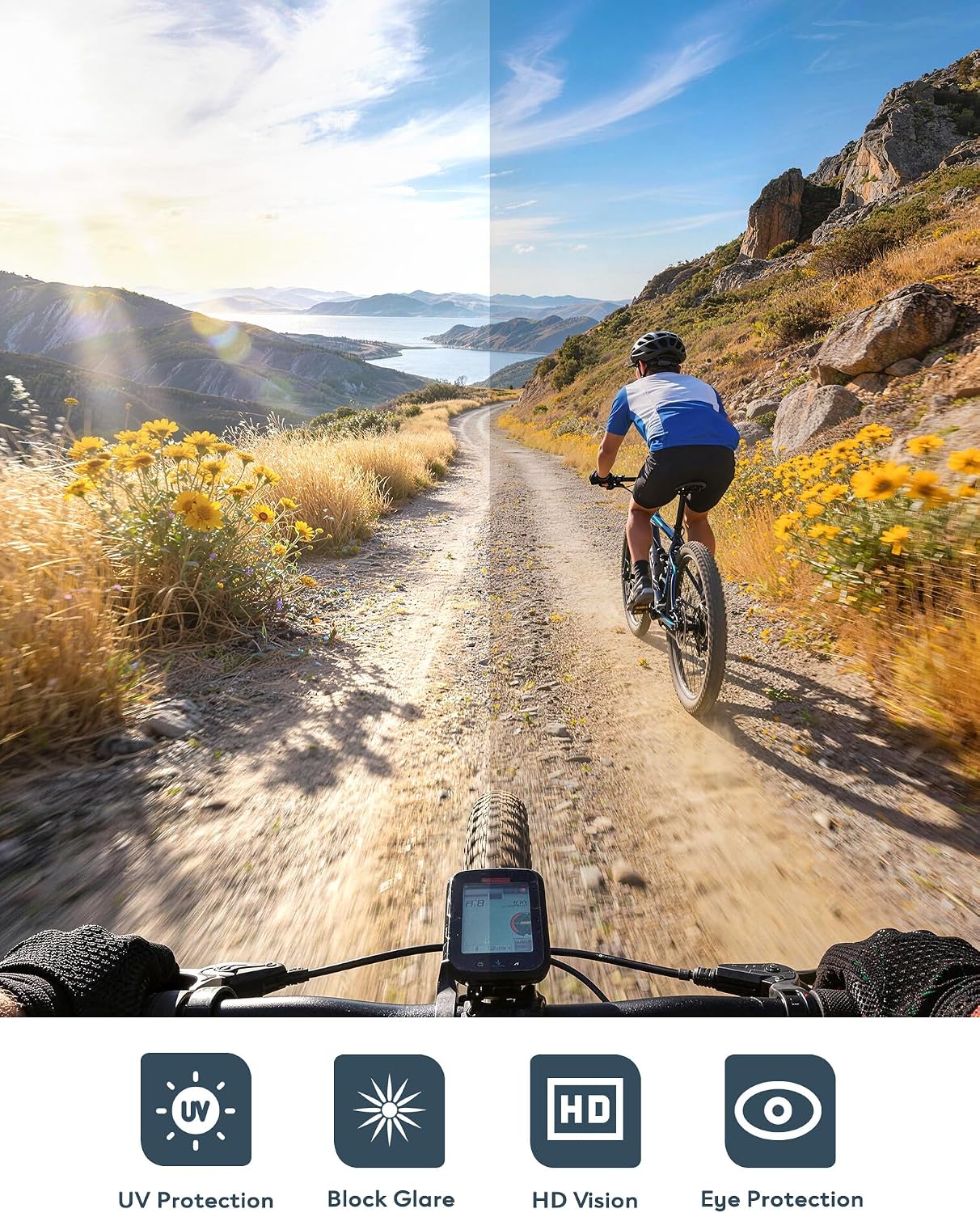 Sports Sunglasses-Men Polarized-Mens-Sunglasses Women: Running Sun Glasses with UV400 for Fishing Cycling