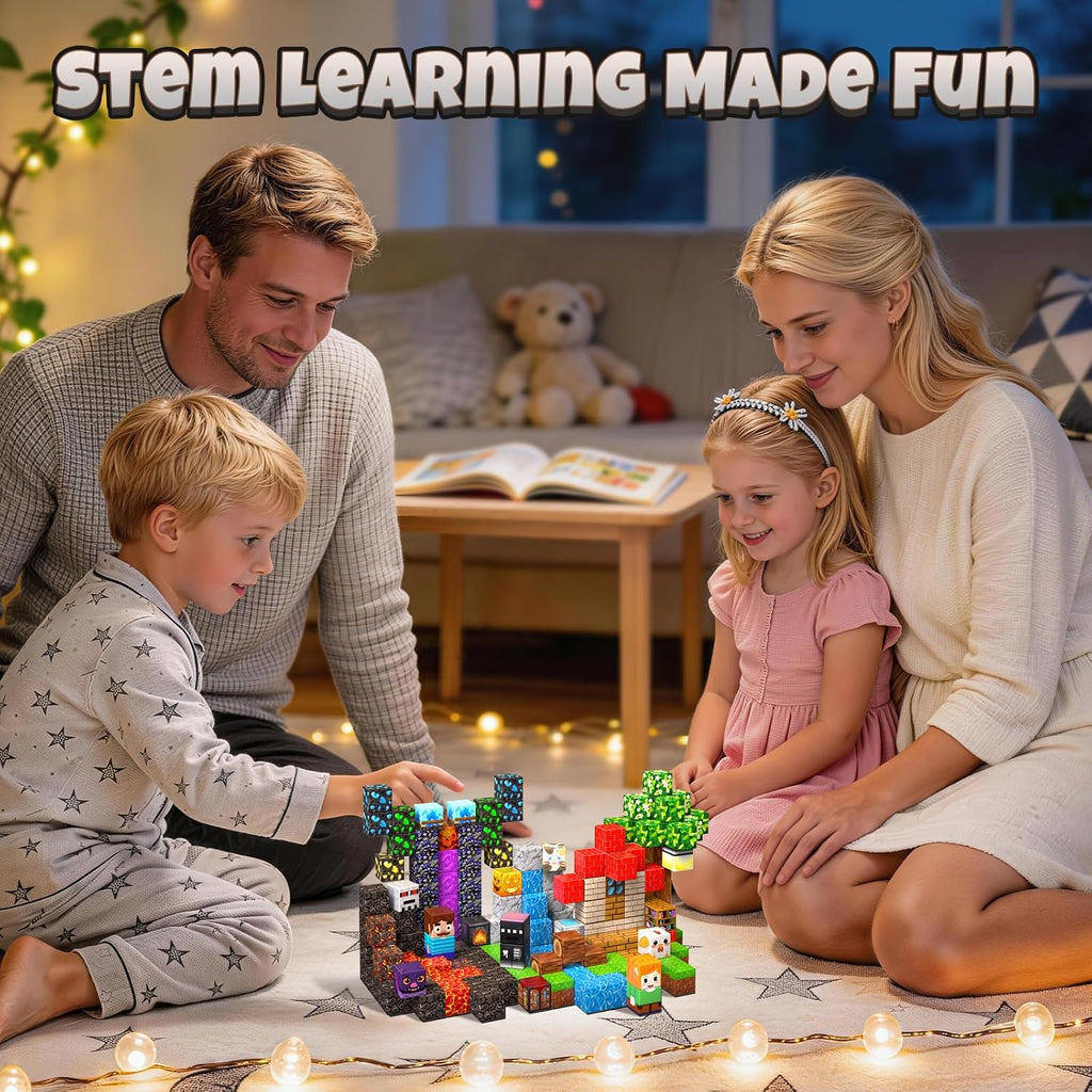Magnetic Blocks for Kids, 100PCS 0.8inch Magnetic Building Blocks, Magnetic Cubes for STEM Constructions Magnetic
