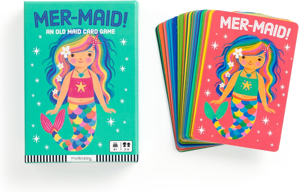 MER-Maid! – Mermaid Version of Classic Kids Old Maid Card Game with Cute Illustrations of Mermaids for Children Ages