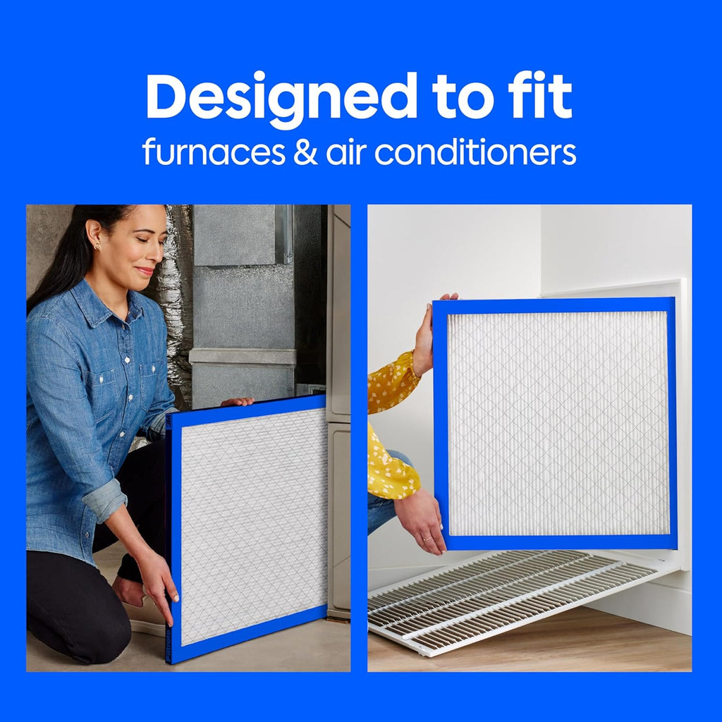 20x25x1 Air Filter, MERV 11, MPR 1000, Allergens and Pet Dander, 3-Month AC and Furnace Filters, Cleaner Air