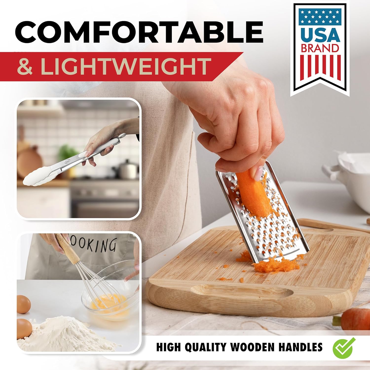 50 PCS Silicone Kitchen Utensils Set Complete Kitchen Set - 800°F Heat Resistant Non-Stick Premium Silicone Cooking