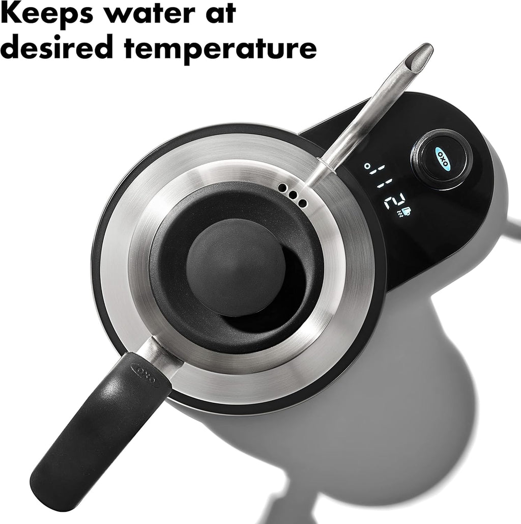 Brew Pour Over Gooseneck Electric Kettle - Stainless Steel