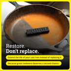 Rust Eraser Cast Iron Restoration Cleaning Block for Cookware