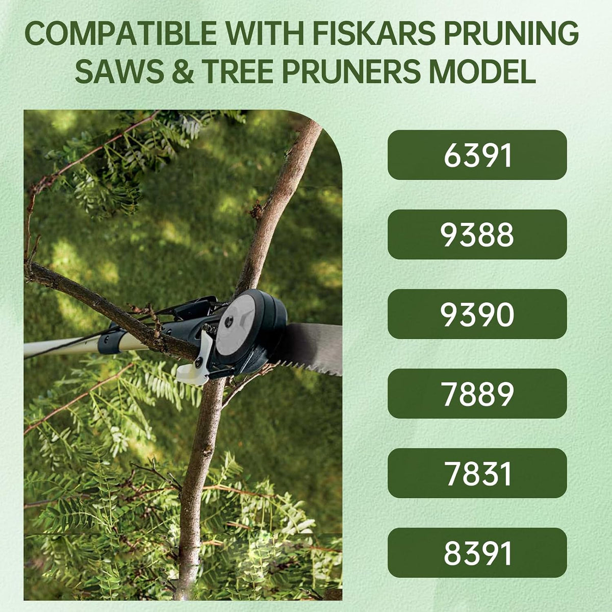 15" Pole Saw Blade for Fiskars Tree Pruner 6391 9388 9390 7889 7831 8391
