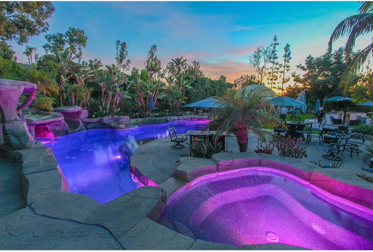 J&J Electronics 120V, 32W ColorSplash Color Changing and White LED Pool Lamp 26910