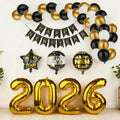 New Year 2026 decorations,Eve party supplies for 2026, including 2026 balloons and Happy New Year balloons