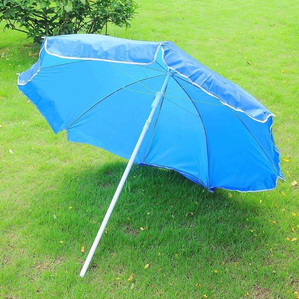 Double Folding Chair w Umbrella Table Cooler Fold Up Picnic Camping Beach Garden
