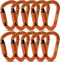Auto Locking Rock Climbing Carabiner Clips, UIAA Certified Professional 25KN (5620 lbs) Heavy Duty Caribeaners for