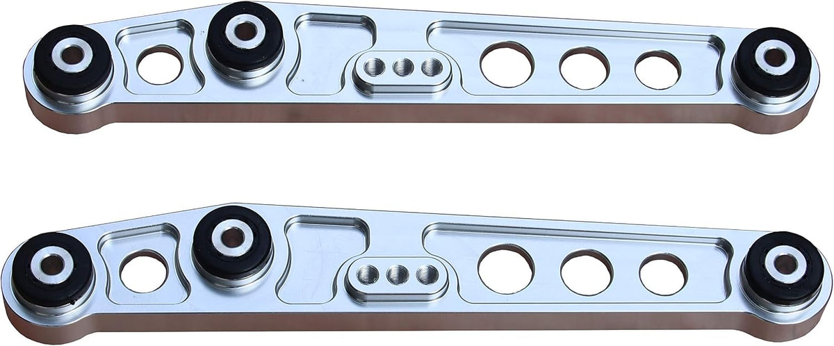 New 2pcs Sliver Al Rear Lower Control Arm Upgrade Performance Replacement Racing Kit fit 1994-2001 Acura Integra / 1992-1995 Honda Civic EG