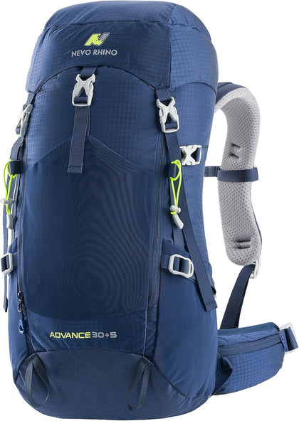 35L Internal Frame Backpack,Women Men’s Backpacking Backpack with Rain Cover,30+5 Liter Lightweight Hiking