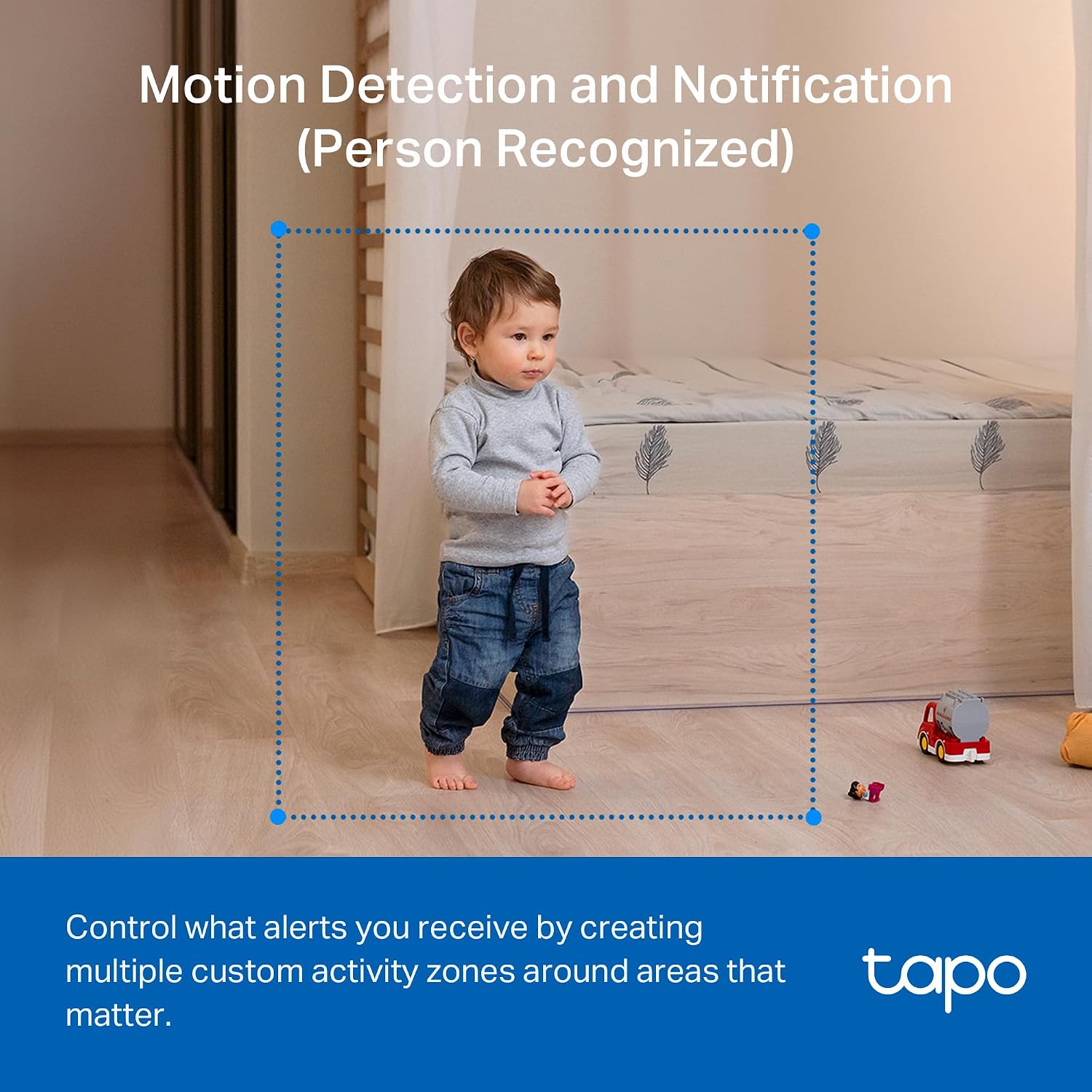1080p Pan/Tilt Security Camera for Baby Monitor, Pet Camera, C201 | Motion Detection, 2-Way Audio, Night Vision