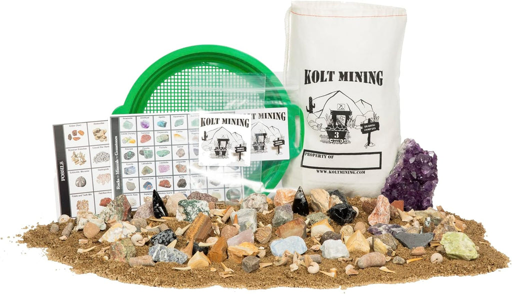Adult Geology Kit: Rocks, Minerals, Fossils, Crystals & Shark Teeth