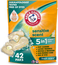 Sensitive Skin Laundry Detergent Paks, Fresh Scent, 42 Count