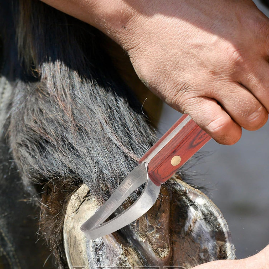 Manganese Steel Hoof Trimmer and Wear-Resistant Reusable Hoof Cutter Compact Farrier Tool for Daily Use in Horse Care