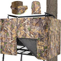 Hunting Tree Stand Blind Cover - 110"x40" Big 2-3 Person Treestand Camo Blind Cover, Universal Camouflage Ground