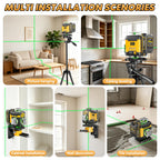 16 Lines Laser Level with Tripod, 4 X 360° Self Leveling for Construction