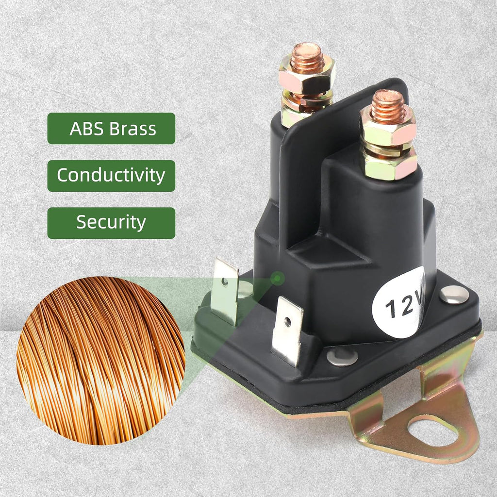 Starter Solenoid for Husqvarna 192507 Lawn Tractor Starter Solenoid 725-06153A 725-06153 Compatible with MTD Troy