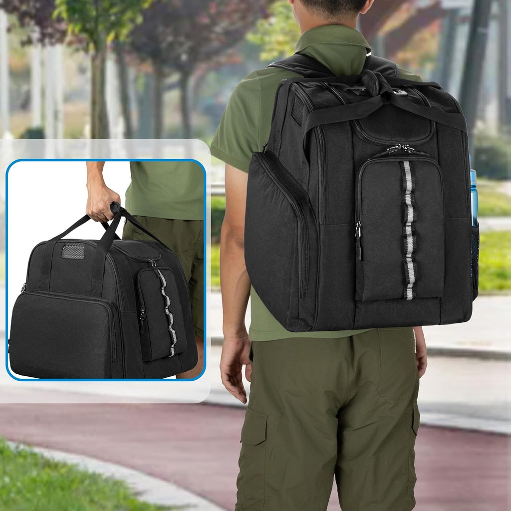 Inline Skate Bag Backpack Ice Hockey Roller Skate Bag for Men Women | Ice Skating Backpack for Shoes Up to US Mens 13