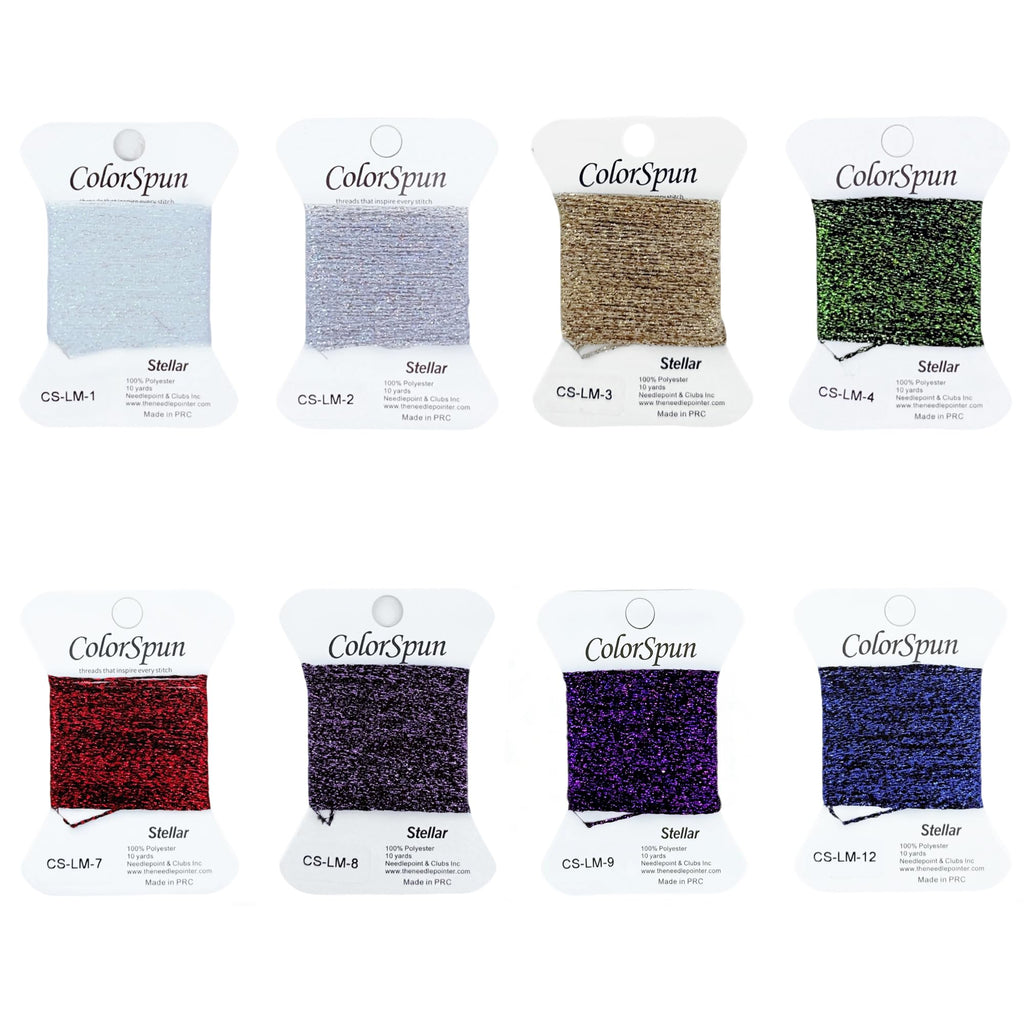 Metallic Needlepoint Thread, 10 Yard Glittery Metallic Thread for Needlepoint, Hand Embroidery, Sewing & DIY