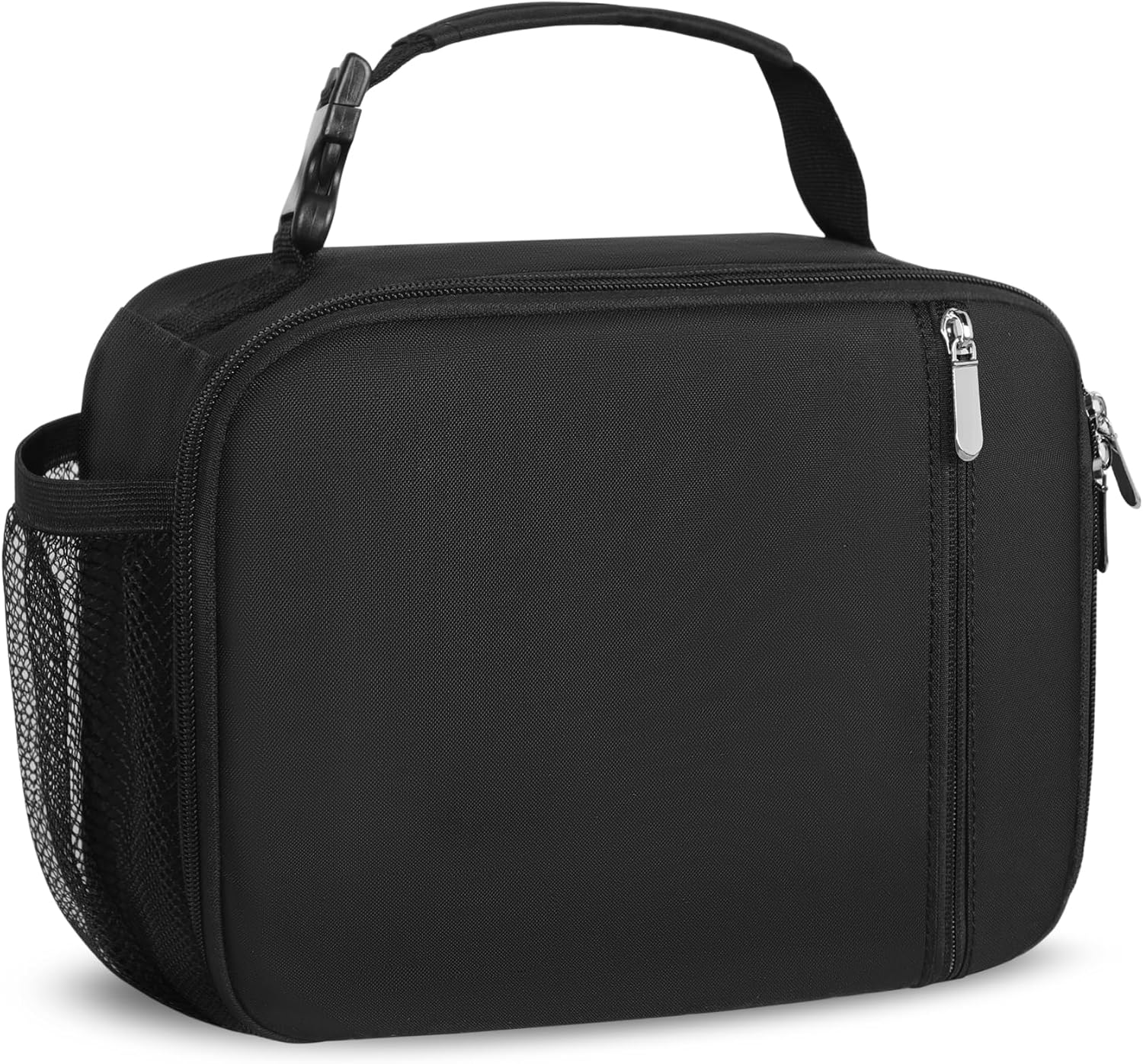 Lunch Box Kids Insulated Lunch Bag for Boys & Girls Durable Children Lunchbox for School with Water Bottle Holder-Black