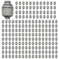 Conduit Connectors, 1/2 Inch, Straight, Grey, 200-Pack
