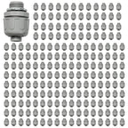 Conduit Connectors, 1/2 Inch, Straight, Grey, 200-Pack