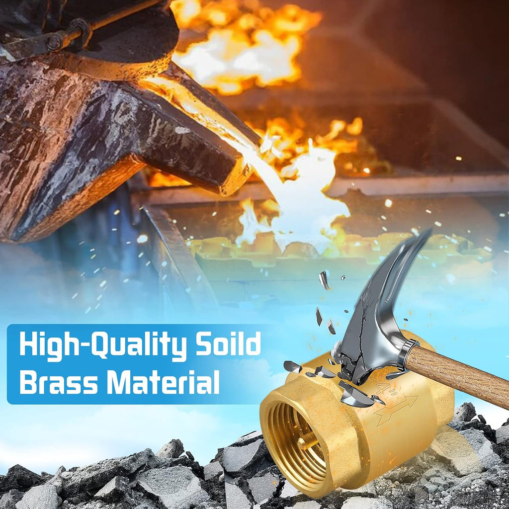 2PCS 3/4 NPT Thread Spring Check Valve, Brass Non Return One Way Horizontal Vertical Inline Water Check Valve for Well, Pump, Tank, Backflow Prevention
