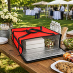 Large Insulated Pizza Delivery Bag 20"x20"x6", Pizza Warmer Bags