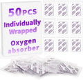 Individually Wrapped - Oxygen Absorbers for Food Storage 500cc, 50 Packs | Midukit Food Grade Oxygen Absorbers