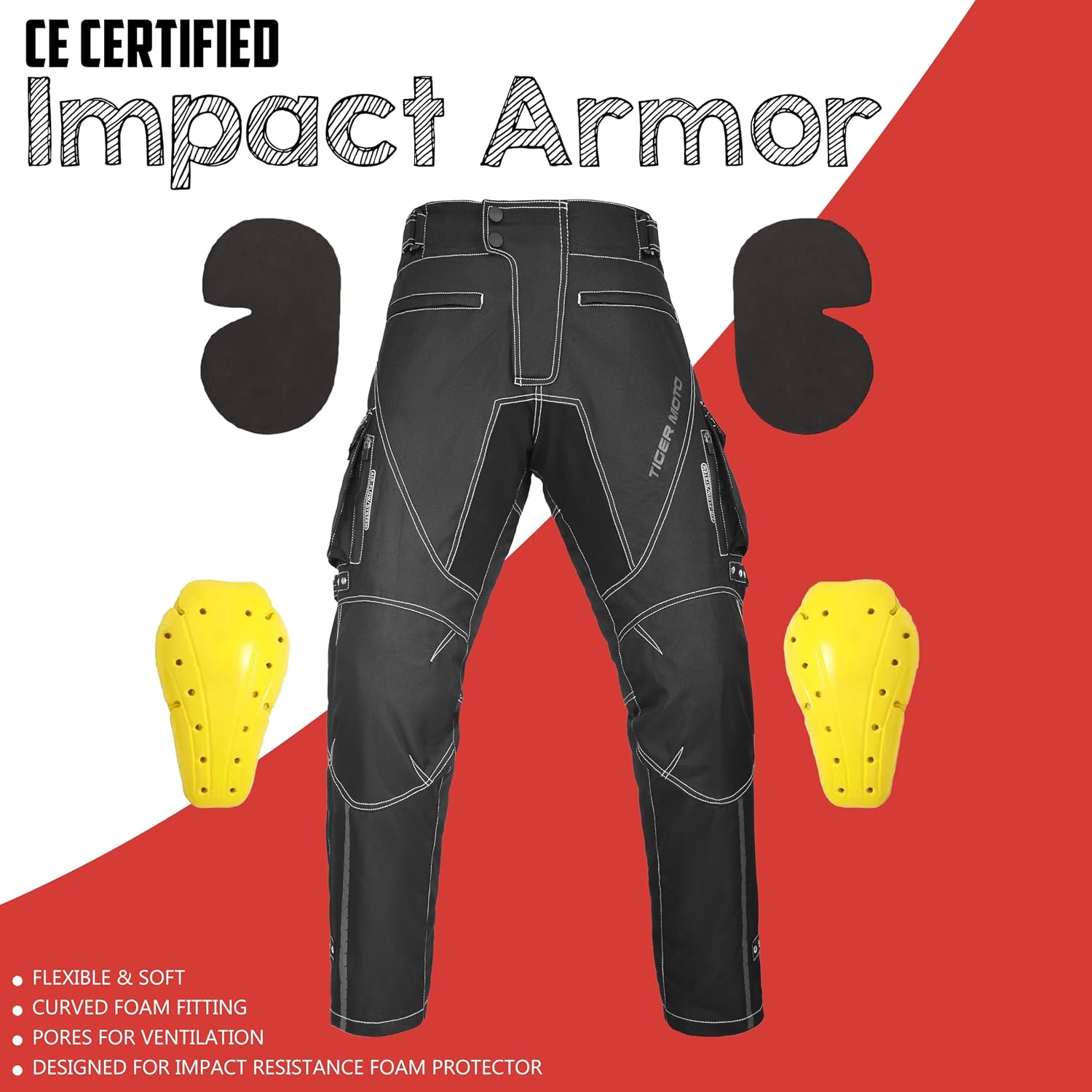Men & Women Adventure Touring Motorcycle Jacket & Pants Set | CE Armored Textile Riding Gear | Waterproof Windproof