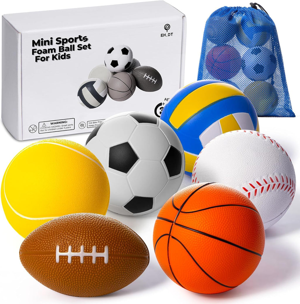 Toddler Ball Set - Foam Balls - Sports & Outdoor Play Toys - Balls For Kids | Outside toys for toddlers, Mini sports
