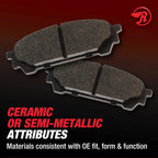 Raybestos MGD1811CH Reliant Brake Pad Set, 1 Pack