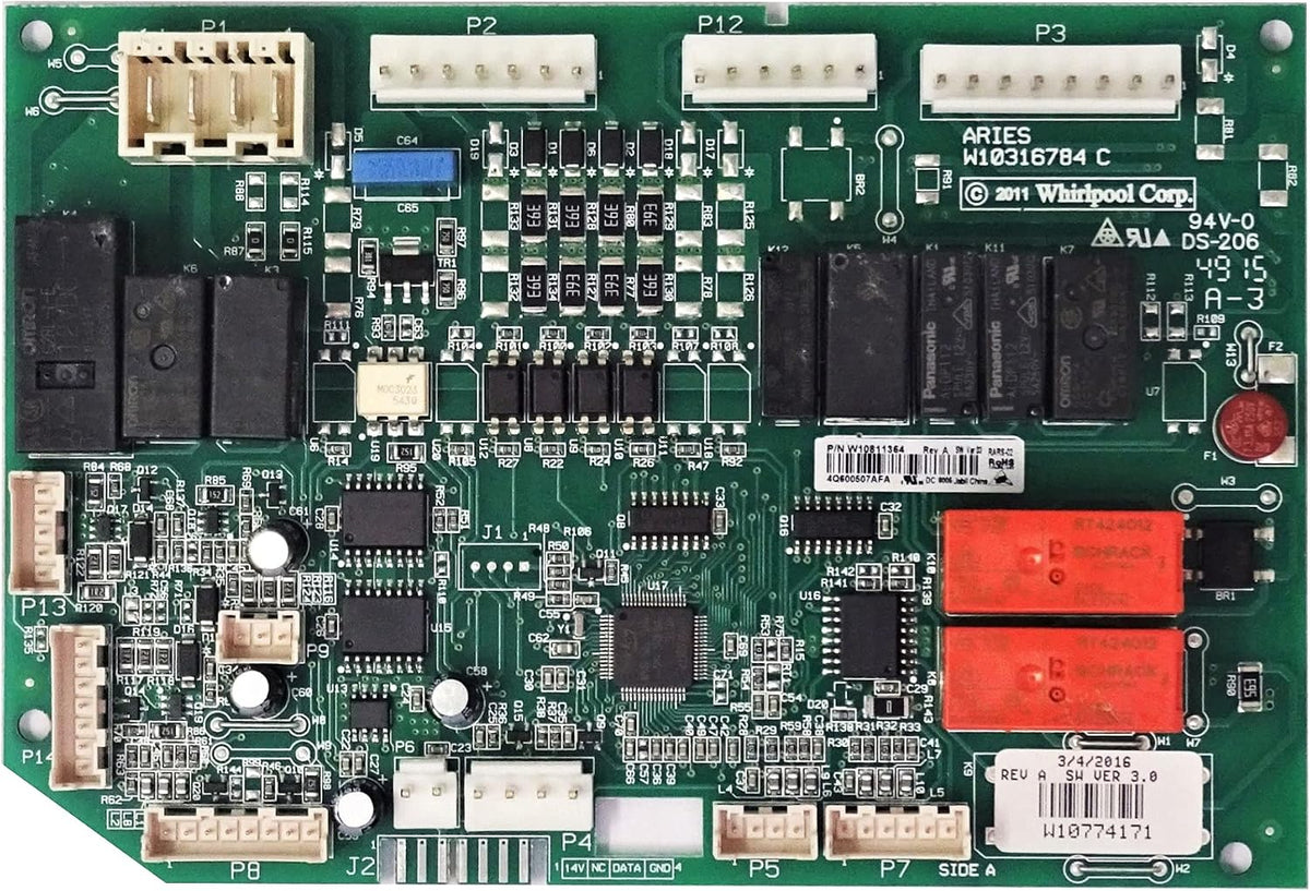 CoreCentric Remanufactured Refrigerator Control Board Replacement for Whirlpool W10843055 / WPW10843055