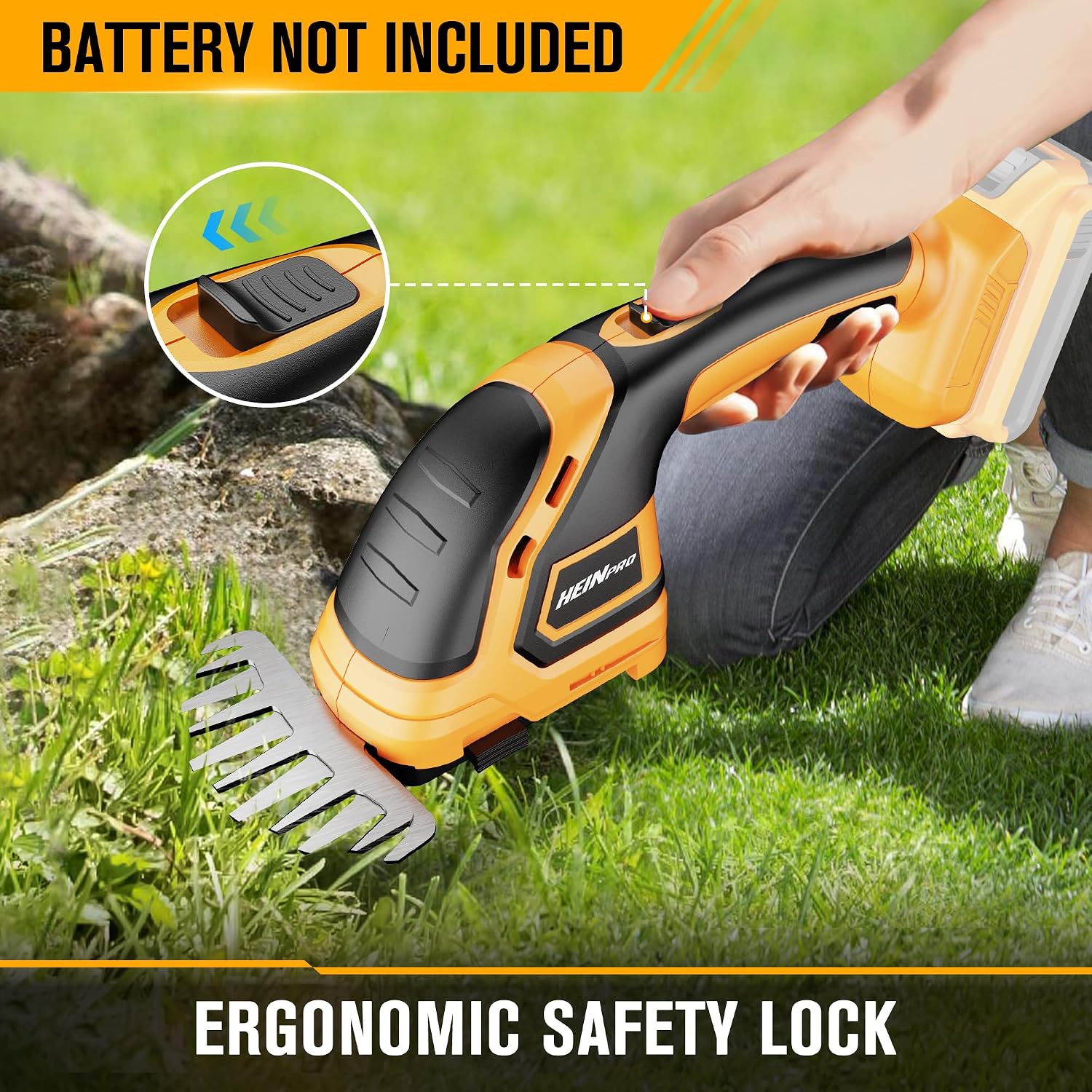Cordless Hedge Trimmer Compatible with DEWALT 20V MAX Battery | Electric Hedge Trimmer Cordless Grass Trimmer, Bush
