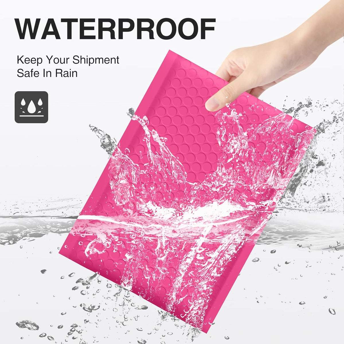 Bubble Mailers 6x10" Usable Size 6x9" Padded Mailers Hot Pink 25 Pack