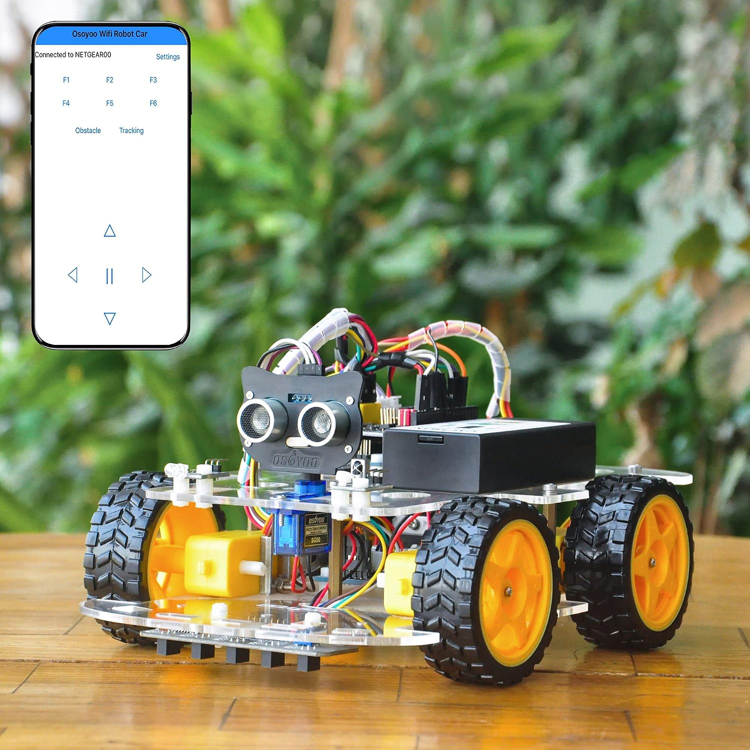 IoT Smart Robot Car Kit for Arduino – Classroom STEM Robotics Kit with WiFi & Bluetooth Control, Coding & Electronics