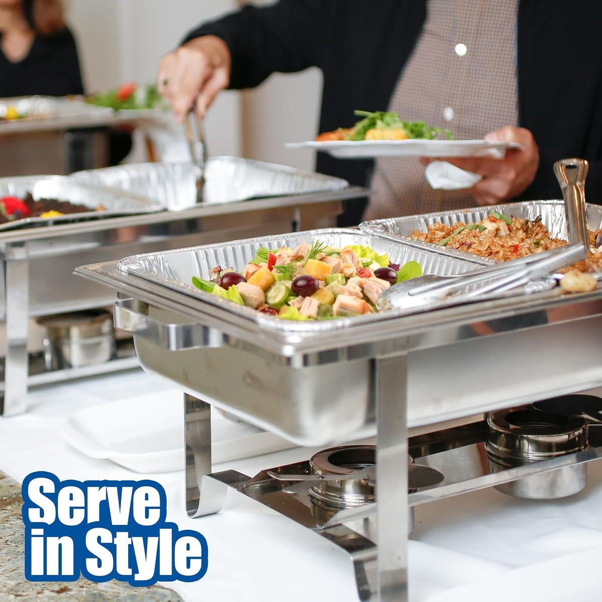 Aluminum Pans 9x13, 30 Pack – Disposable Half Size Foil Trays