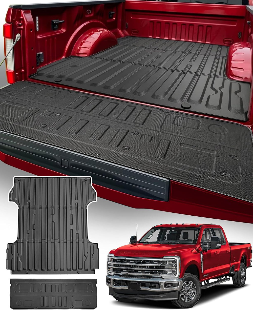 Bed Truck Bed Mat Tailgate Mat for Ford F250/F350/F450 2023-2026