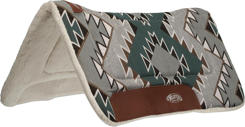 Weaver Leather Fleece Lined Acrylic Saddle Pad, 32" x 32", Blue